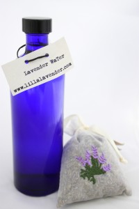 Lilla's Lavender Water in Blue Bottle
